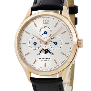 腕時計 モンブラン Montblanc ヘリテイジ クロノメトリー カンティエーム アニュアル 112535 自動巻き メンズ 新品同様 K18RG無垢