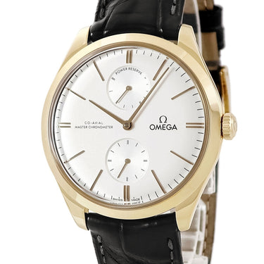 腕時計 オメガ OMEGA デ ヴィル トレゾア 435.53.40.22.02.001 手巻き メンズ K18YG無垢 シルバー バー パワーリザーブ