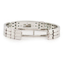 腕時計 エルメス HERMES ケリーウォッチ KE4.131 クオーツ レディース 純正ダイヤ ホワイト シェル カデナ型 錠前 南京錠