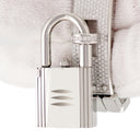 腕時計 エルメス HERMES ケリーウォッチ KE4.131 クオーツ レディース 純正ダイヤ ホワイト シェル カデナ型 錠前 南京錠