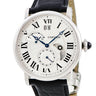腕時計 カルティエ Cartier ロトンド ドゥ カルティエ グランデイト W1556368 自動巻き メンズ シルバー ギョウシェ デュアルタイム