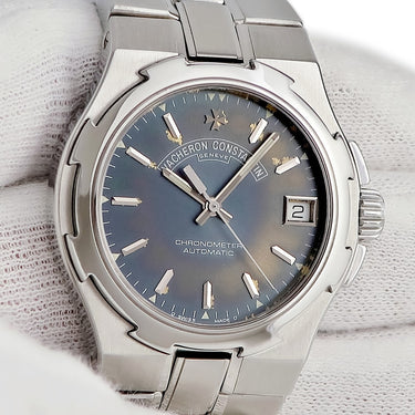 腕時計 ヴァシュロン・コンスタンタン VACHERON CONSTANTIN オーヴァーシーズ 42052/423A-8878 自動巻き メンズ ブルー バー デイト 夜光