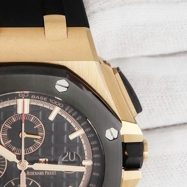 腕時計 オーデマピゲ AUDEMARS PIGUET ロイヤルオーク オフショア クロノグラフ 26401RO.OO.A002CA.02 自動巻き メンズ K18PG×セラミック 黒