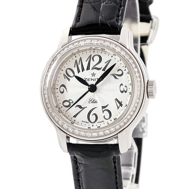 腕時計 ゼニス ZENITH エリート ベイビースター 16.1220.67/31.C664 自動巻き レディース 純正ダイヤ シルバー アラビア