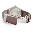 腕時計 チュチマ Tutima フリーガー エアロクラブ デイト 6105-53 自動巻き メンズ 新品同様 ダークブルー 青 バー シースルーバック