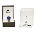 腕時計 チュチマ Tutima フリーガー エアロクラブ デイト 6105-53 自動巻き メンズ 新品同様 ダークブルー 青 バー シースルーバック