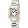 腕時計 カルティエ Cartier タンク アングレーズ SM W3TA0002 クオーツ レディース K18PG×SS コンビ 純正ダイヤ ギョウシェ