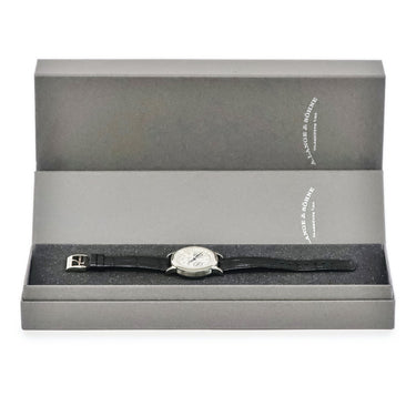 腕時計 ランゲ&ゾーネ LANGE&SOHNE 1815 クロノグラフ 401.026 手巻き メンズ K18WG無垢 シルバー アラビア 青針 スモールセコンド