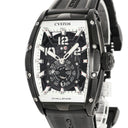 腕時計 クストス CVSTOS チャレンジ ジェットライナー2 P-S オートマティック CVT-JET2-PS BKTT 自動巻き メンズ OH済 黒 限定20本