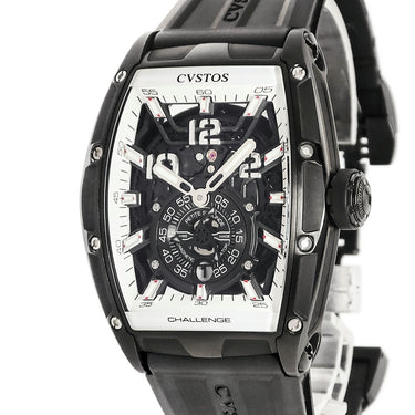腕時計 クストス CVSTOS チャレンジ ジェットライナー2 P-S オートマティック CVT-JET2-PS BKTT 自動巻き メンズ OH済 黒 限定20本