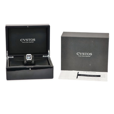 腕時計 クストス CVSTOS チャレンジ ジェットライナー2 P-S オートマティック CVT-JET2-PS BKTT 自動巻き メンズ OH済 黒 限定20本