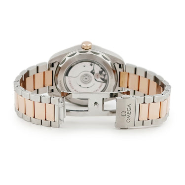 腕時計 オメガ OMEGA シーマスター アクアテラ 220.20.38.20.06.001 自動巻き レディース K18セドナゴールド×SS コンビ 波模様