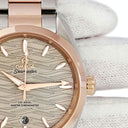 腕時計 オメガ OMEGA シーマスター アクアテラ 220.20.38.20.06.001 自動巻き レディース K18セドナゴールド×SS コンビ 波模様