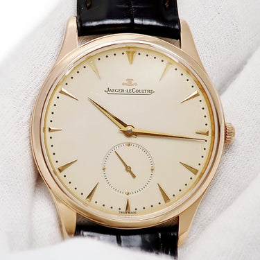 腕時計 ジャガールクルト JAEGER LECOULTRE マスター グランド ウルトラスリム Q1352520 174.2.90.S 自動巻き メンズ K18PG無垢 アイボリー