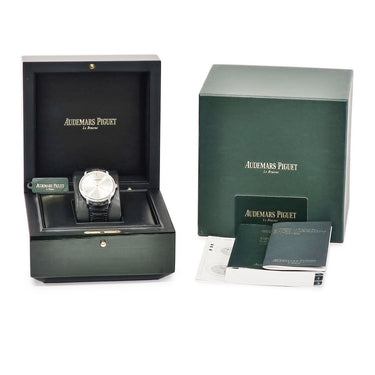 腕時計 オーデマピゲ AUDEMARS PIGUET ジュール オーデマ エクストラシン 15180BC.OO.A002CR.01 自動巻き メンズ K18WG無垢 シルバー