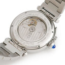 腕時計 カルティエ Cartier パシャ XL ナイト&デイ W31093M7 自動巻き メンズ シルバー GMT デイト ギョウシェ 青針