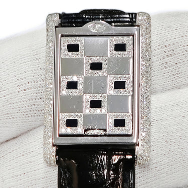 腕時計 カルティエ Cartier タンク バスキュラント SM WA203531 クオーツ レディース K18WG無垢 純正ダイヤ 角型 反転ケース