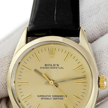 腕時計 ロレックス ROLEX オイスターパーペチュアル 1024 29番台 自動巻き メンズ 29番台 シャンパン 金張り 1969年 ヴィンテージ