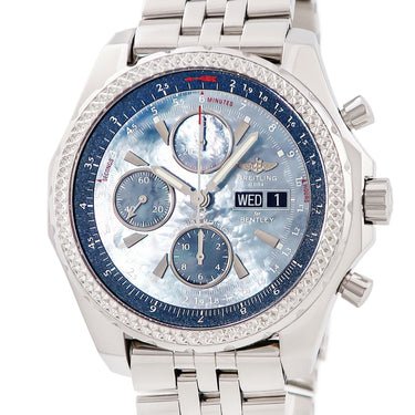 腕時計 ブライトリング BREITLING ベントレー GT MOP ジャパン エディション A133627X/BE63 自動巻き メンズ ブルー シェル 日本限定