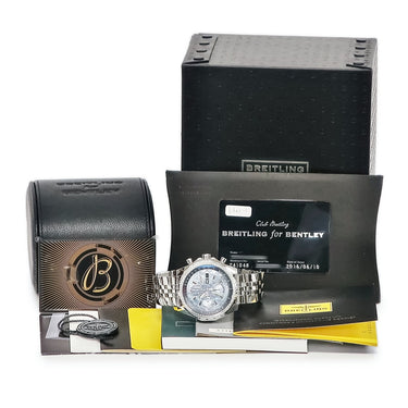 腕時計 ブライトリング BREITLING ベントレー GT MOP ジャパン エディション A133627X/BE63 自動巻き メンズ ブルー シェル 日本限定