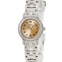 腕時計 エルメス HERMES クリッパー CL4.210.431/3758 クオーツ レディース ピンクゴールドカラー デイト アラビア