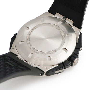 腕時計 IWC IWC インヂュニア ダブル クロノグラフ IW376501 自動巻き メンズ ブラック 黒 デイデイト スプリットセコンド