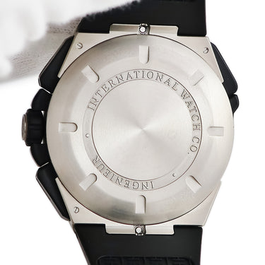 腕時計 IWC IWC インヂュニア ダブル クロノグラフ IW376501 自動巻き メンズ ブラック 黒 デイデイト スプリットセコンド