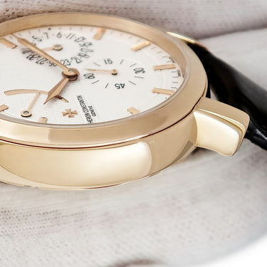 腕時計 ヴァシュロン・コンスタンタン VACHERON CONSTANTIN マルタ パワーリザーブ デイト 83060/000R-9288 手巻き メンズ K18PG無垢 スモセコ