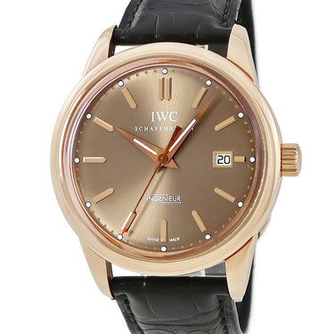 腕時計 IWC IWC インヂュニア オートマチック IW323312 自動巻き メンズ K18PG無垢 ブラウン バー デイト 限定
