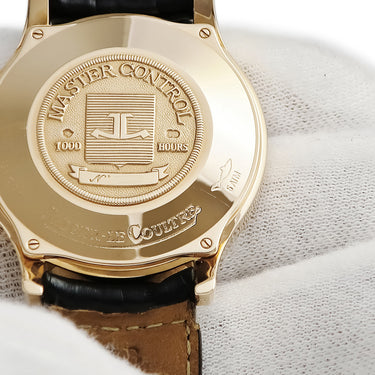 腕時計 ジャガールクルト JAEGER LECOULTRE マスターメモボックス 144.2.94 手巻き メンズ K18PG無垢 アラーム アンティーク トリチウム