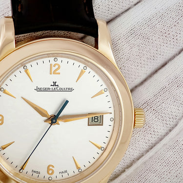 腕時計 ジャガールクルト JAEGER LECOULTRE マスター コントロール Q1392420 147.2.37.S 自動巻き メンズ K18PG無垢 デイト シルバー