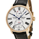 腕時計 ユリスナルダン ULYSSE NARDIN マリーン トルピユール 1182-310/40 自動巻き メンズ K18RG無垢 ホワイト ローマン スモールセコンド