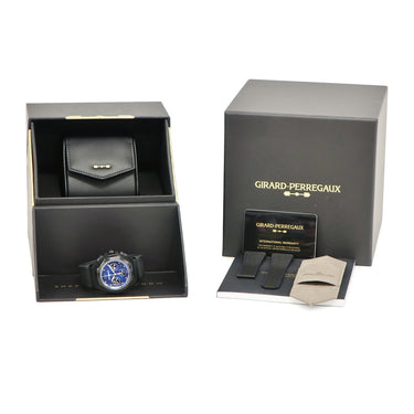 腕時計 ジラールペルゴ GIRARD PERREGAUX ロレアート アブソルート クロノグラフ 81060-21-491-FH6A 自動巻き メンズ 新品同様 デイト ブルー