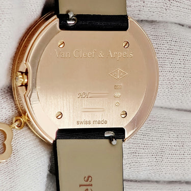腕時計 ヴァンクリーフアーペル Van Cleef & Arpels チャーム クローバー S VCARM95000 クオーツ レディース K18PG無垢 純正ダイヤ アルハンブラ