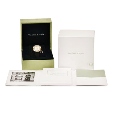 腕時計 ヴァンクリーフアーペル Van Cleef & Arpels チャーム クローバー S VCARM95000 クオーツ レディース K18PG無垢 純正ダイヤ アルハンブラ