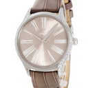 腕時計 オメガ OMEGA デ ヴィル トレゾア 428.18.39.60.13.001 クオーツ レディース 純正ダイヤ トープブラウン ローマン