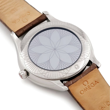 腕時計 オメガ OMEGA デ ヴィル トレゾア 428.18.39.60.13.001 クオーツ レディース 純正ダイヤ トープブラウン ローマン