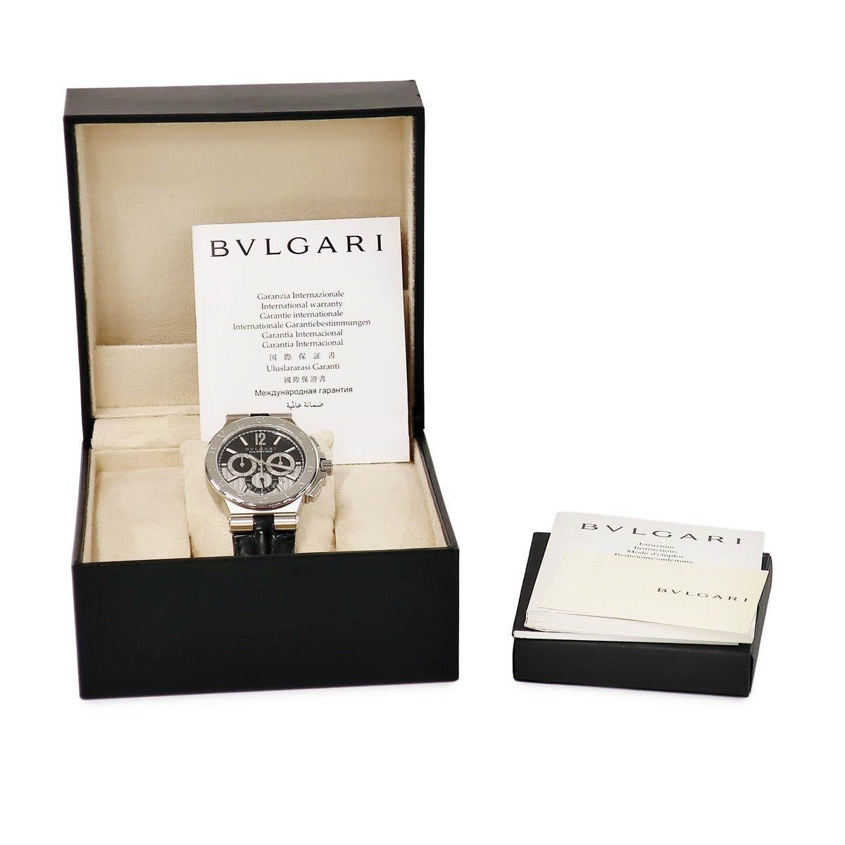 ブルガリ BVLGARI ディアゴノ カリブロ303 クロノグラフ DG42SCH