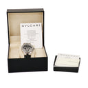 腕時計 ブルガリ BVLGARI ディアゴノ カリブロ303 クロノグラフ DG42SCH 自動巻き メンズ 黒×シルバー デイト 夜光インデックス