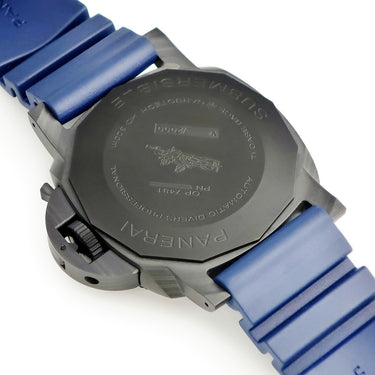 腕時計 パネライ PANERAI サブマーシブル クアランタクアトロ カーボテック ブルー アビッソ PAM01232 Y番 自動巻き メンズ Y番 デイト