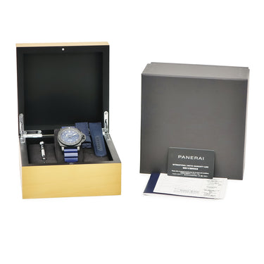 腕時計 パネライ PANERAI サブマーシブル クアランタクアトロ カーボテック ブルー アビッソ PAM01232 Y番 自動巻き メンズ Y番 デイト