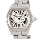 腕時計 カルティエ Cartier ロードスター S LM W6206017 自動巻き メンズ デイト ローマン シルバー トノウ