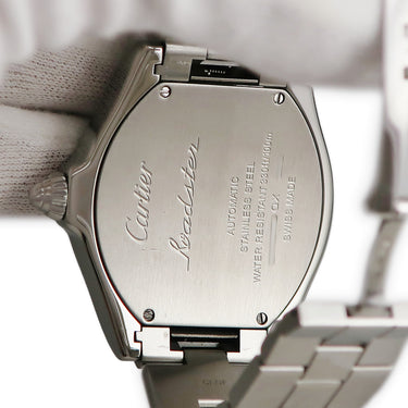 腕時計 カルティエ Cartier ロードスター S LM W6206017 自動巻き メンズ デイト ローマン シルバー トノウ