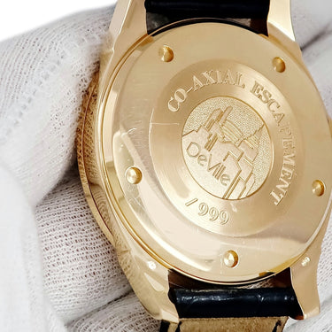 腕時計 オメガ OMEGA デ ヴィル CO-AXIAL クロノメーター 5931.81.23 自動巻き メンズ K18PG無垢 デイト ローマン 限定 ラウンド