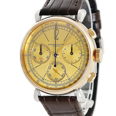 腕時計 オーデマピゲ AUDEMARS PIGUET リマスター01 クロノグラフ 26595SR.OO.A032VE.01 自動巻き メンズ K18PG×SS コンビ ブティック限定