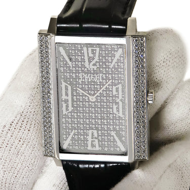 腕時計 ピアジェ PIAGET ブラックタイ 1967 LM G0A30165 手巻き メンズ K18WG無垢 純正ダイヤ 角型 アラビア バー ドレスウォッチ