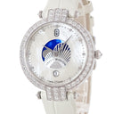 腕時計 ハリーウィンストン Harry Winston プルミエール ムーンフェイズ PRNQMP36WW001 クオーツ レディース K18WG無垢 純正ダイヤ シェル