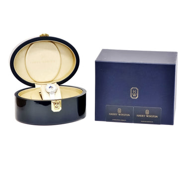 腕時計 ハリーウィンストン Harry Winston プルミエール ムーンフェイズ PRNQMP36WW001 クオーツ レディース K18WG無垢 純正ダイヤ シェル
