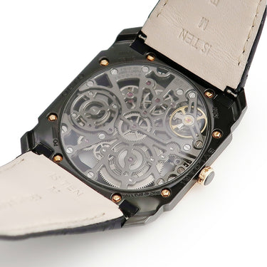 腕時計 ブルガリ BVLGARI オクト フィニッシモ スケルトン 102469 BGO40SPGXTSK 手巻き メンズ K18PG×SS コンビ スモールセコンド