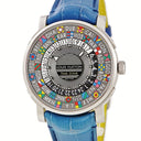 腕時計 ルイヴィトン LOUIS VUITTON エスカル タイムゾーン Q5D20 自動巻き メンズ 24か国 ワールドタイマー GMT グレー